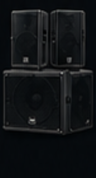 2x the box 15 Zoll Aktiv-Subwoofer und 2x American Audio Tops